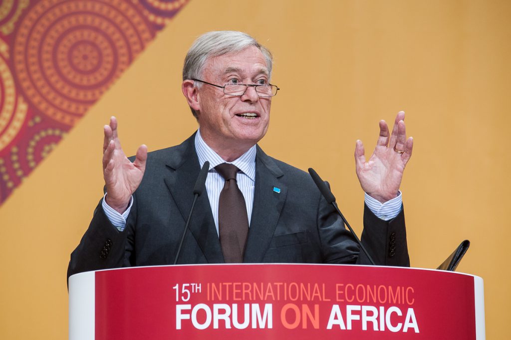 Horst Köhler at the 15th International Economic Forum on Africa, Berlin, September 2015 (OECD Development Center, photo by Frederic Schweizer, Attribution-NonCommercial-NoDerivs 2.0 Generic license (CC BZ-NC-ND 2.0), https://creativecommons.org/licenses/by-nc-nd/2.0/).