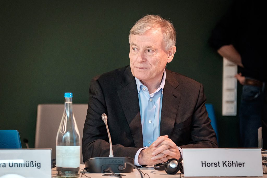 Horst Köhler at an event held by the Heinrich Böll Foundation, Berlin, February 2016 (courtesy of Andi Weiland, Heinrich Böll Foundation, creative commons license, “share alike” 2.0 Generic (CC BY-SA 2.0), http://creativecommons.org/licences/by-sa/2.0/deed.de).