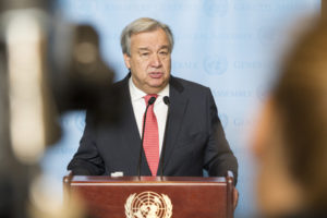 UN Secretary-General António Guterres; UN Photo by [Rick Bajornas]